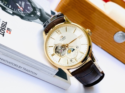 Đồng Hồ Nam Dây Da Orient Sun And Moon Gen 4 RA-AS0010S10B ( RA-AS0010S30B ) ( RA-AS0010S00C ) - Size 42mm