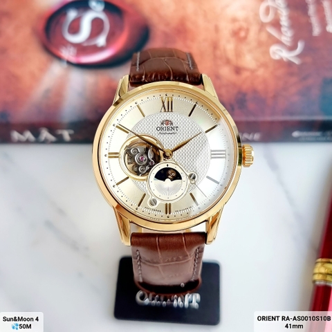 Đồng Hồ Nam Dây Da Orient Sun And Moon Gen 4 RA-AS0010S10B ( RA-AS0010S30B ) ( RA-AS0010S00C ) - Size 42mm