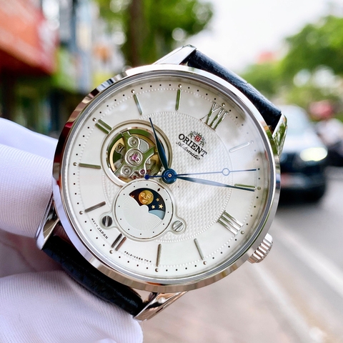 Đồng Hồ Nam Dây Da Orient Sun And Moon Gen 4 RA-AS0011S10B ( RA-AS0011S30B ) ( RA-AS0011S00C ) ( RN-AS0003S ) - Size 42mm