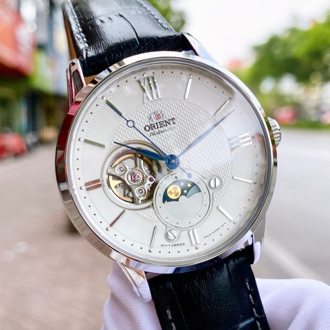 Đồng Hồ Nam Dây Da Orient Sun And Moon Gen 4 RA-AS0011S10B ( RA-AS0011S30B ) ( RA-AS0011S00C ) ( RN-AS0003S ) - Size 42mm
