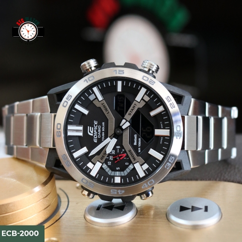 Edifice ECB-2000D-1ADF Năng Lượng Mặt Trời | Blutetooth | Lõi Cacbon | ECB-2000D-1A