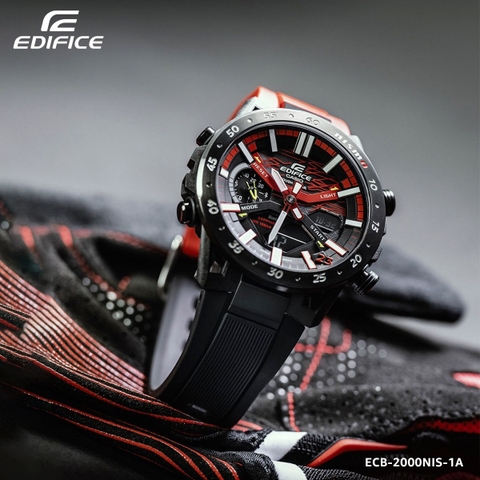Edifice ECB-2000NIS-1ADR NISMO | Kính Sapphire | Bluetooth | Năng lượng mặt trời | ECB-2000NIS-1A Limited Edition