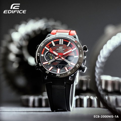 Edifice ECB-2000NIS-1ADR NISMO | Kính Sapphire | Bluetooth | Năng lượng mặt trời | ECB-2000NIS-1A Limited Edition