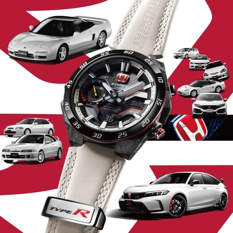 Edifice ECB-2200HTR-1ADR "Honda Type R" | Kính Sapphire | Bluetooth | Năng lượng mặt trời | ECB-2200HTR-1A Limited Edition