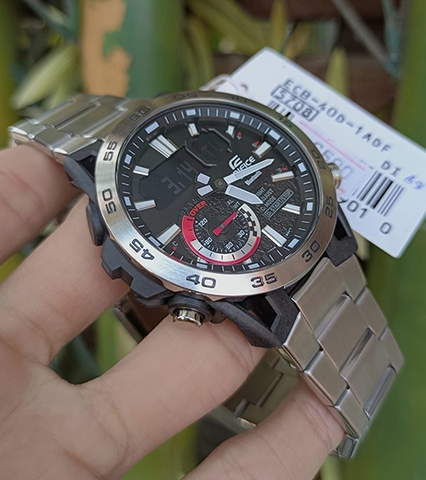 Edifice ECB-40D-1ADF Bluetooth | Khung máy Carbon | ECB-40D-1A