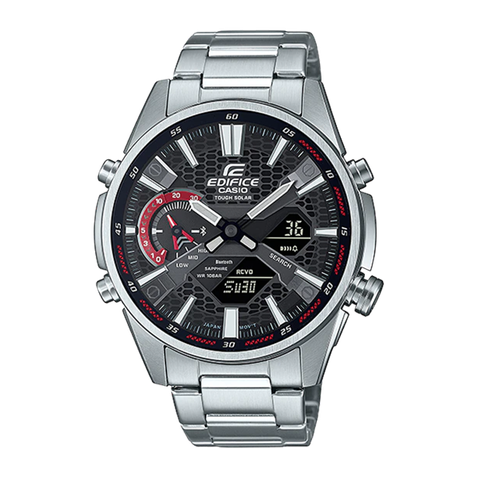 EDIFICE ECB-S100D-1ADF KÍNH SAPPHIRE - PIN NĂNG LƯỢNG MẶT TRỜI - BLUETOOTH | ECB-S100D-1A