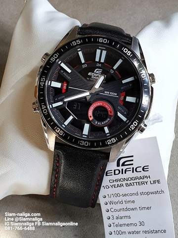 Edifice EFV-C100L-1AVDF Tuổi Thọ Pin 10 Năm | EFV-C100L-1A