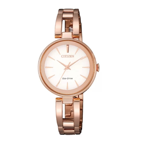 Đồng Hồ Nữ Dây Thép Citizen EM0639-81A Eco-Drive | Năng lượng ánh sáng