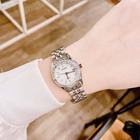 Đồng Hồ Nữ Dây Thép Citizen Quartz EU6060-55D