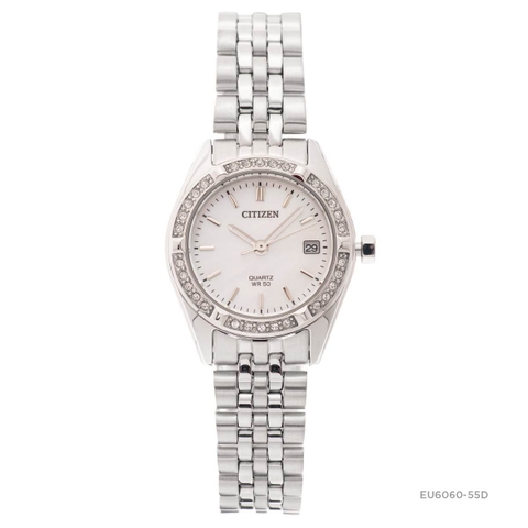 Đồng Hồ Nữ Dây Thép Citizen Quartz EU6060-55D
