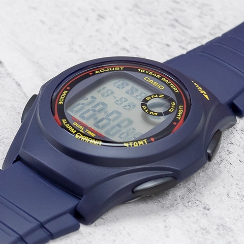 Casio F-200W-2BDF Pin 10 Năm | F-200W-2B