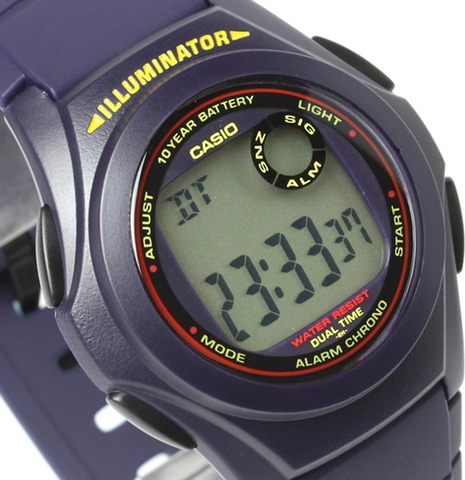 Casio F-200W-2BDF Pin 10 Năm | F-200W-2B