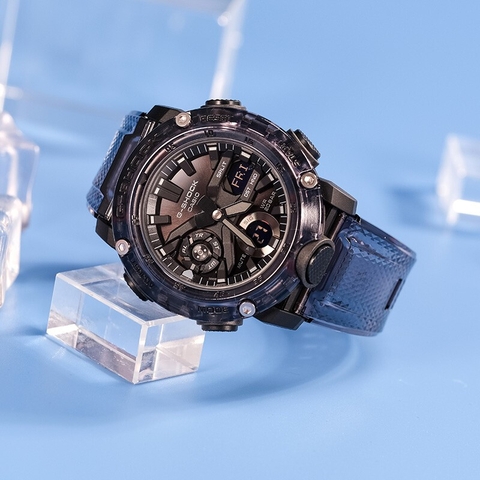 G-SHOCK GA-2000SKE-8ADR TRANSPARENT PACK Dây Nhựa | GA-2000SKE-8A Carbon Core