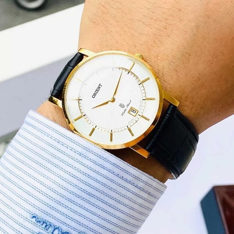 Đồng Hồ Nam Dây Da Orient Quartz FGW01002W0 Size 38mm - Kính Sapphire