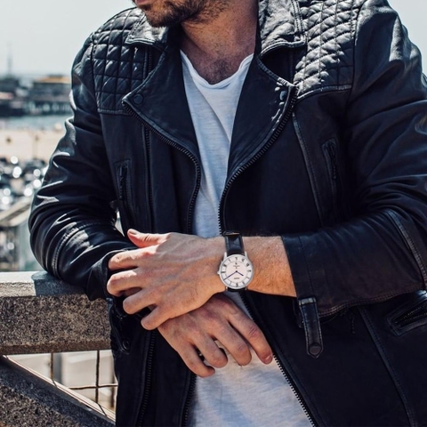 Đồng Hồ Nam Dây Da Orient Quartz FGW0100HW0 Size 38mm - Kính Sapphire