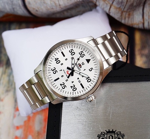 Đồng Hồ Nam Dây Thép Orient Quartz FUNG2002W0 Size 42mm