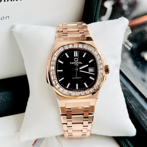 Đồng Hồ Nam Dây Thép Carnival Nautilus 8108G-VH-D Automatic - Kính Sapphire - Size 41mm