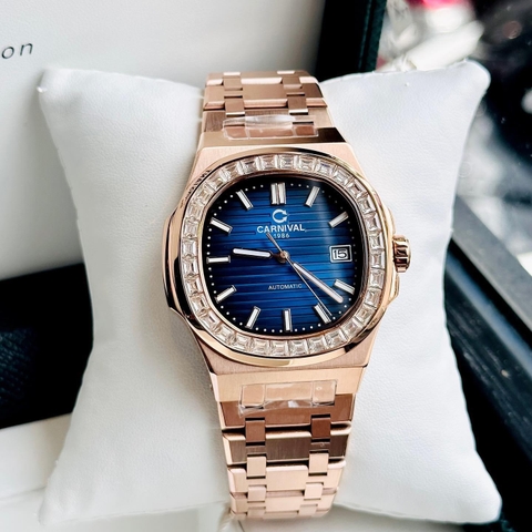 Đồng Hồ Nam Dây Thép Carnival Nautilus 8108G-VH-X Automatic - Kính Sapphire - Size 41mm