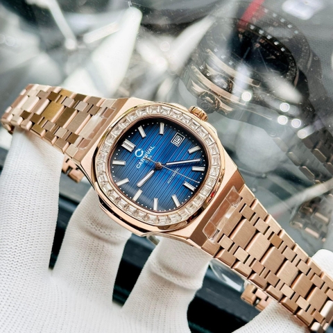 Đồng Hồ Nam Dây Thép Carnival Nautilus 8108G-VH-X Automatic - Kính Sapphire - Size 41mm
