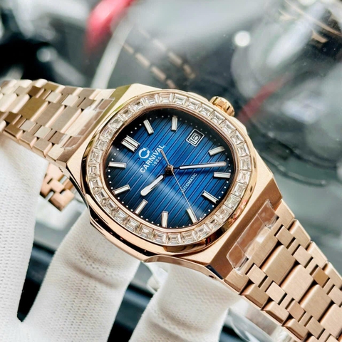 Đồng Hồ Nam Dây Thép Carnival Nautilus 8108G-VH-X Automatic - Kính Sapphire - Size 41mm