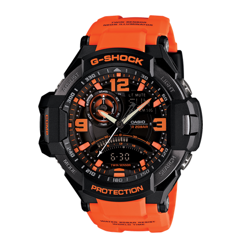 G-SHOCK GA-1000-4A Gravity Master (la bàn, đo nhiệt độ, kim dạ quang)