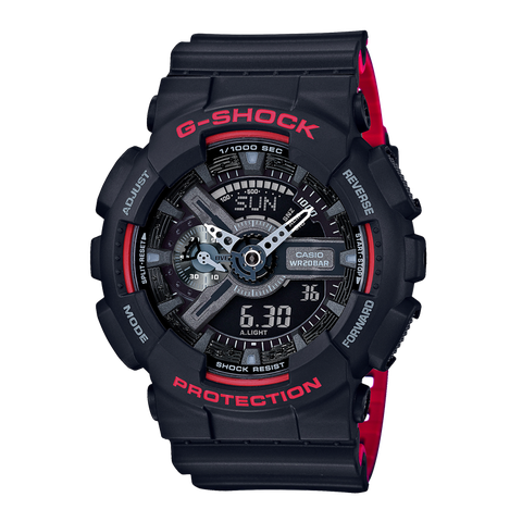 G-SHOCK GA-110HR-1A BLACK & RED