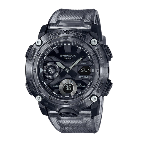 G-SHOCK GA-2000SKE-8ADR TRANSPARENT PACK Dây Nhựa | GA-2000SKE-8A Carbon Core