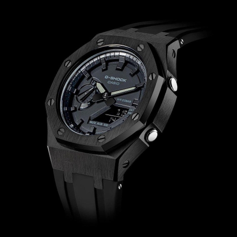G-SHOCK GA-2100-1A1 AP CUSTOM FULL BLACK ROYAL OAK