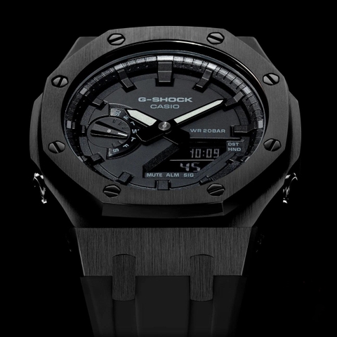 G-SHOCK GA-2100-1A1 AP CUSTOM FULL BLACK ROYAL OAK