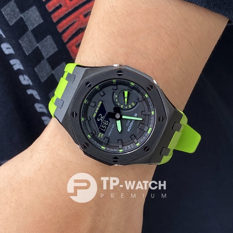 G-SHOCK GA-2100-1A3 AP CUSTOM KERMIT GREEN x BLACK ROYAL OAK