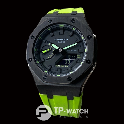 G-SHOCK GA-2100-1A3 AP CUSTOM KERMIT GREEN x BLACK ROYAL OAK