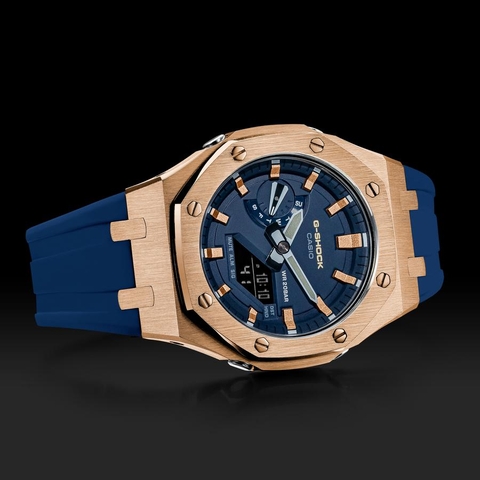 G-SHOCK GA-2110ET-2A AP CUSTOM ROSE GOLD x NAVY ROYAL OAK