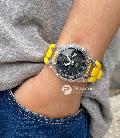 G-SHOCK GA-2110SU-9A AP CUSTOM SKELETON x YELLOW ROYAL OAK
