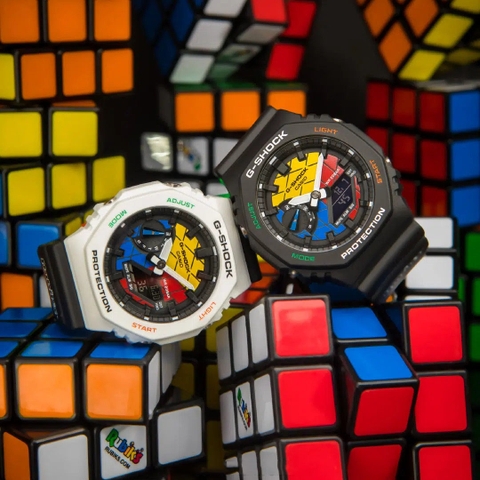 G-SHOCK X RUBIKS GAE-2100RC-1A CARBON CORE | PHIÊN BẢN GIỚI HẠN - TẶNG KÈM BEZEL