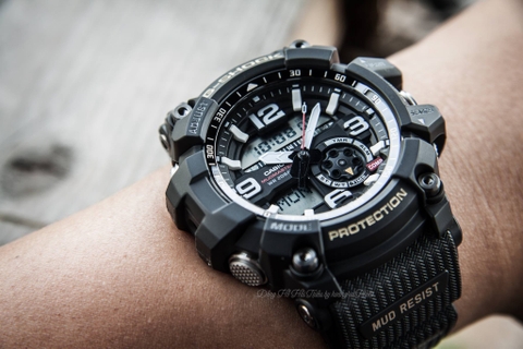 G-SHOCK GG-1000-1A MUDMASTER | La bàn, cảm biến nhiệt độ, chống bùn, kim dạ quang | GG-1000-1ADR