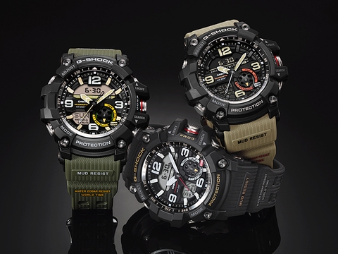 G-SHOCK GG-1000-1A3 MUDMASTER | La bàn, cảm biến nhiệt độ, chống bùn, kim dạ quang | GG-1000-1A3DR
