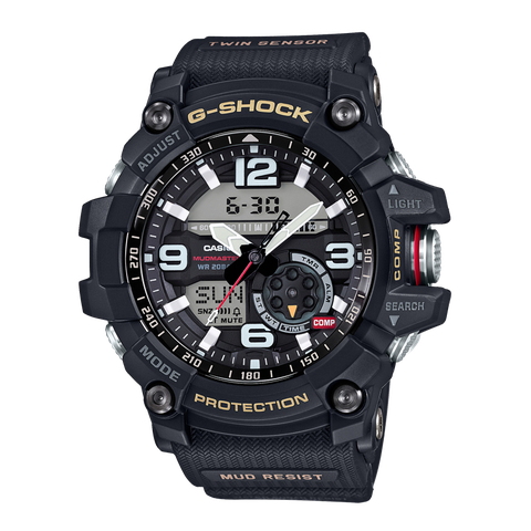 G-SHOCK GG-1000-1A MUDMASTER | La bàn, cảm biến nhiệt độ, chống bùn, kim dạ quang | GG-1000-1ADR