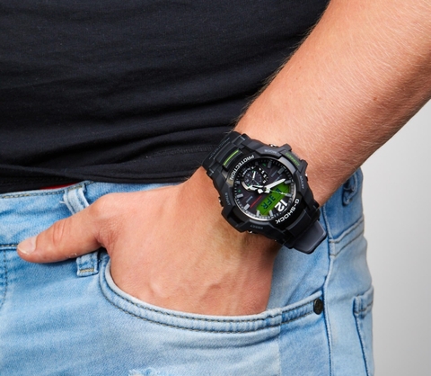 G-SHOCK GR-B100-1A3DR GRAVITY MASTER | BLUETOOTH | NĂNG LƯỢNG MẶT TRỜI | GR-B100-1A3