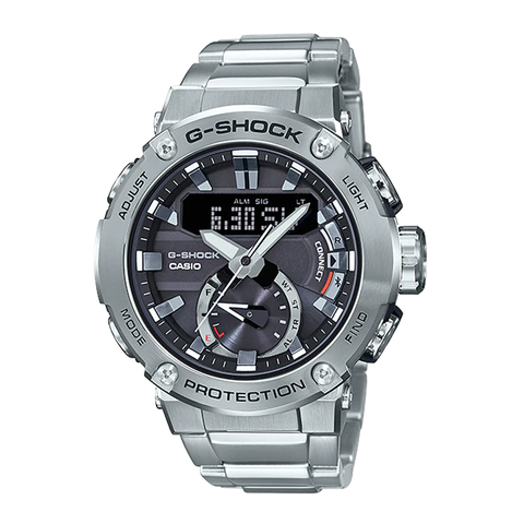 G-SHOCK GST-B200D-1ADR G-STEEL BLUETOOTH | NĂNG LƯỢNG MẶT TRỜI | GST-B200D-1A