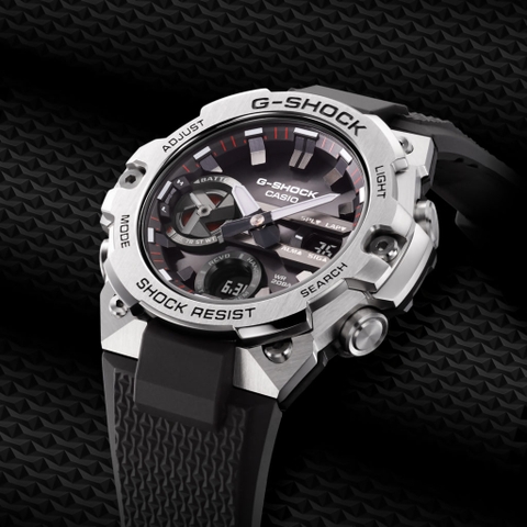 G-SHOCK GST-B400-1A G-STEEL BLUETOOTH | NĂNG LƯỢNG MẶT TRỜI | GST-B400-1ADR CARBON CORE