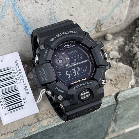 G-Shock GW-9400-1BDR Năng Lượng Mặt Trời | La Bàn | 3 Cảm Biến: Đo Nhiệt Độ, Đo Áp Suất, Đo Độ Cao | GW-9400-1B