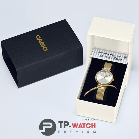 Casio LTP-2023VMG-7CDR Tặng Vòng Tay Cuff | LTP-2023VMG-7C Dây Thép Lưới