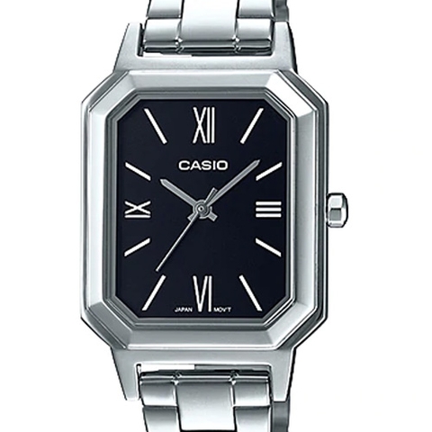 CASIO STANDARD LTP-E168D-1BDF DÂY THÉP |  LTP-E168D-1B
