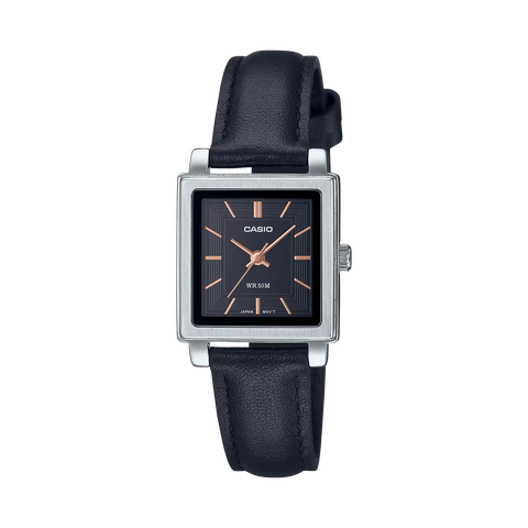 Casio Nữ LTP-E176L-1AVDF dây da | LTP-E176L-1A