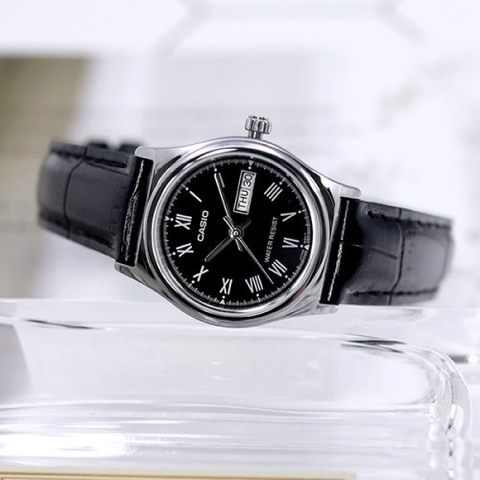 CASIO NỮ LTP-V006L-1BUDF Dây Da | LTP-V006L-1B