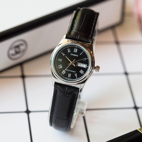 CASIO NỮ LTP-V006L-1BUDF Dây Da | LTP-V006L-1B