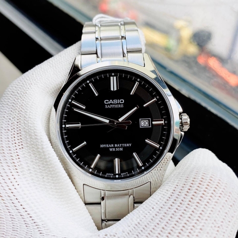 CASIO STANDARD MTS-100D-1AVDF DÂY THÉP | MTS-100D-1A - KÍNH SAPPHIRE - PIN 10 NĂM