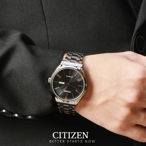 Đồng Hồ Nam Dây Thép Citizen Automatic NH8360-80J - Size 41mm