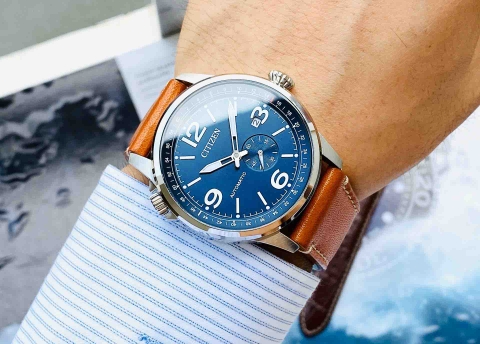 Đồng Hồ Nam Dây Da Citizen NJ0140-25L Automatic