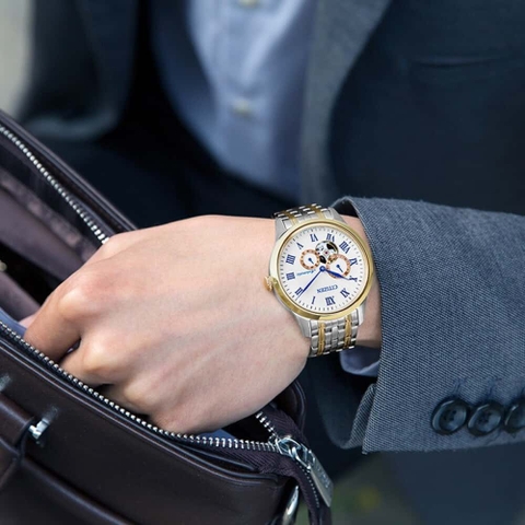 Đồng Hồ Nam Dây Thép Citizen Automatic NP1026-86A - Kính Sapphire